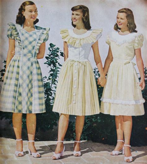 1940s fashion teenage girls.